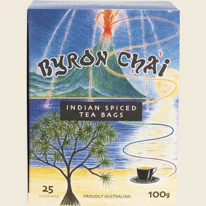 Byron Chai Indian Spiced Tea 25 Tea Bags, Blended With The Finest Spices