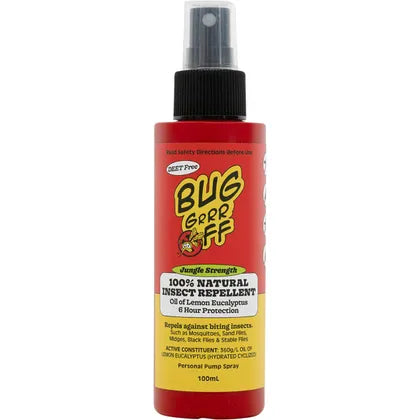 BugGrrrr Off Insect Repellent Spray 50ml Or 100ml, Jungle Strength & 100% Natural