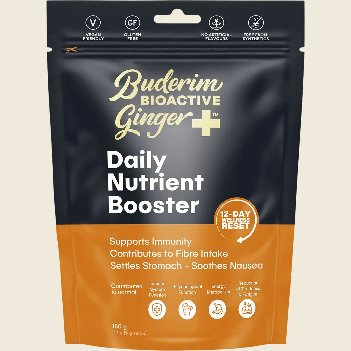 Buderim Bioactive+ Daily Nutrient Booster 180g, Daily Gut & Immunity Support