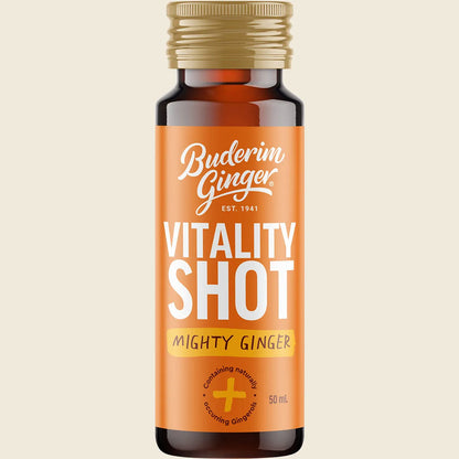 Buderim Ginger Australian Ginger Vitality Shots 50mL or 350mL, Daily Vitality Boost