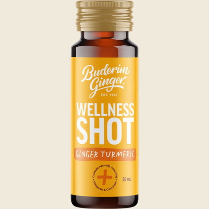 Buderim Ginger Ginger & Turmeric Wellness Shots 50mL or 350mL, Daily Immune Boost