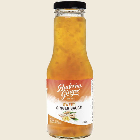 Buderim Sweet Ginger Sauce 250ml, Tangy, Versatile & Naturally Sweet
