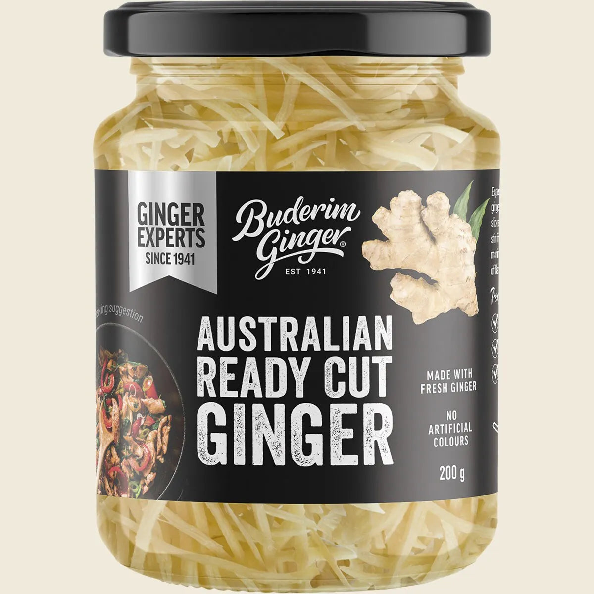 Buderim Australian Ready Cut Ginger 200g, Fresh, Natural & Versatile