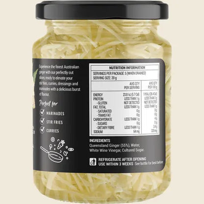 Buderim Australian Ready Cut Ginger 200g, Fresh, Natural & Versatile