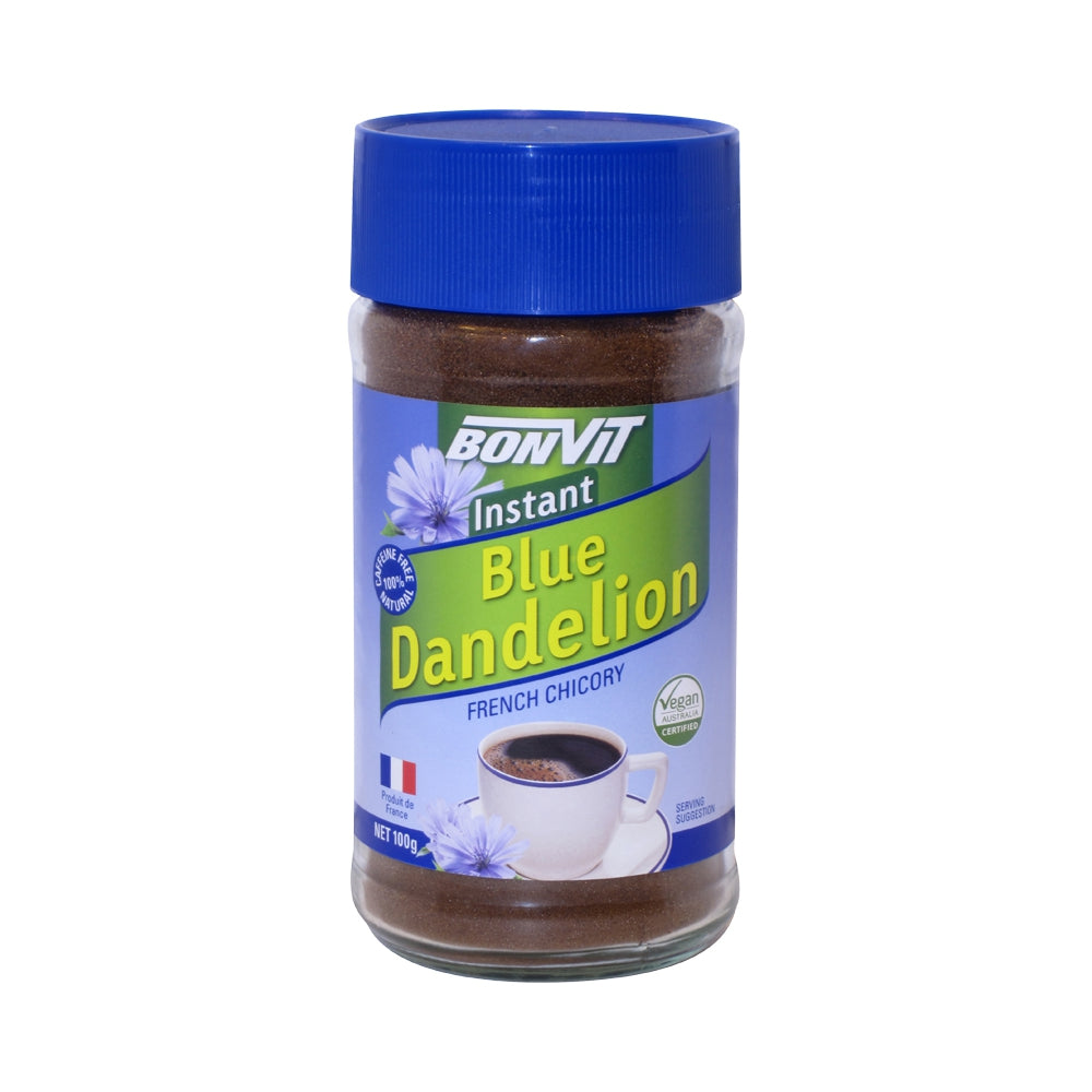 Bonvit Instant Blue Dandelion French Chicory 100g, Caffeine Free