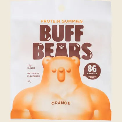 Buff Bears Protein Gummies 32g Single Sachet Or A Box Of 12 Sachets, Please choose Your Flavour
