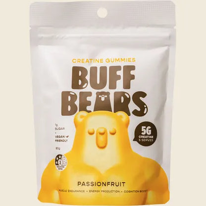 Buff Bears Creatine Gummies 80g Single Sachet Or A Box Of 8 Sachets, With 1g Of Sugar & 5g Creatine