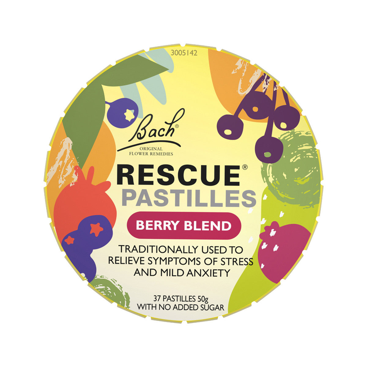 Bach Flower Remedies Rescue Pastilles 50g, Berry Blend Flavour