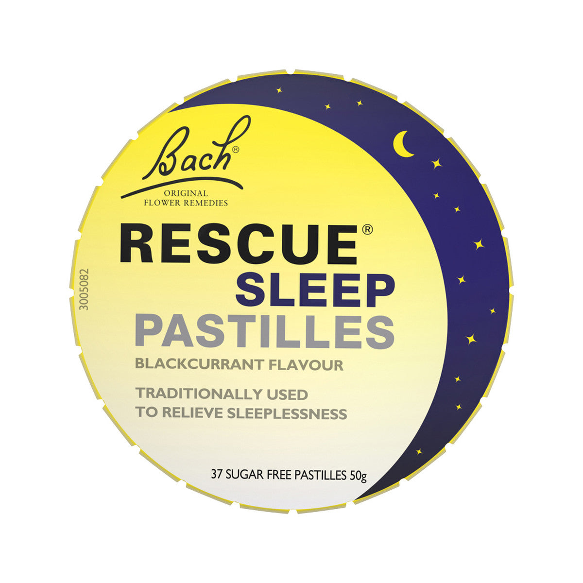 Bach Flower Remedies Rescue SLEEP Pastilles 50g, Blackcurrant Flavour & Sugar Free