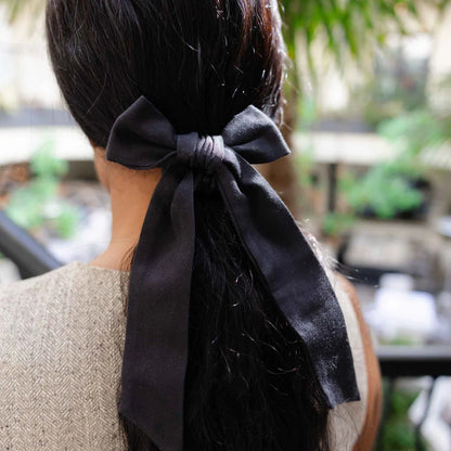 Kooshoo Plastic-free Satin Bow Scrunchies, Please Select Your Colour