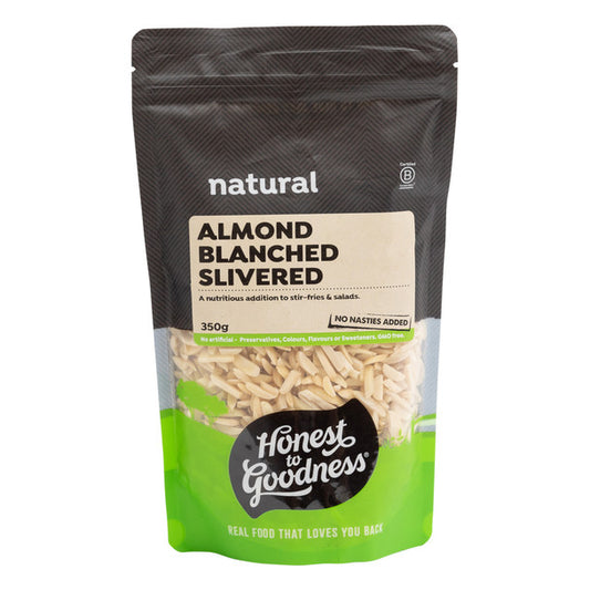 Honest To Goodness Blanched Slivered Almonds 350g, Australian Almonds