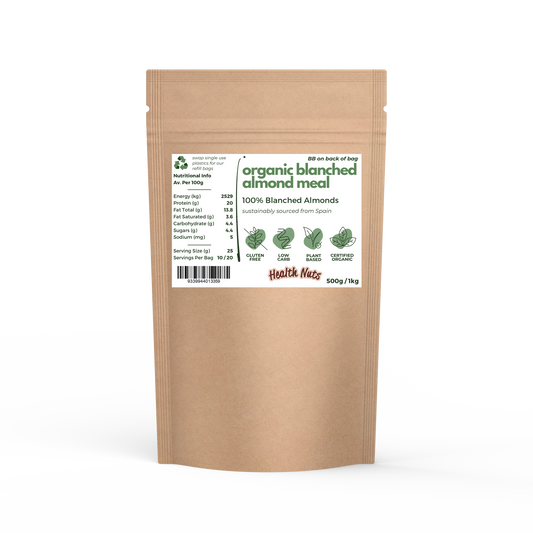 Health Nuts Organic Blanched Almond Meal 500g