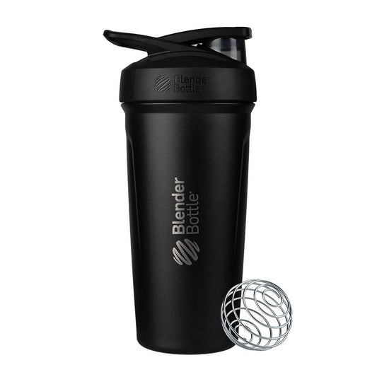 Blender Bottle Strada™ Stainless Steel & Insulated 24oz / 710mL, Spill-Proof With A Lockable Flip Cap; Please Choose Your Colour
