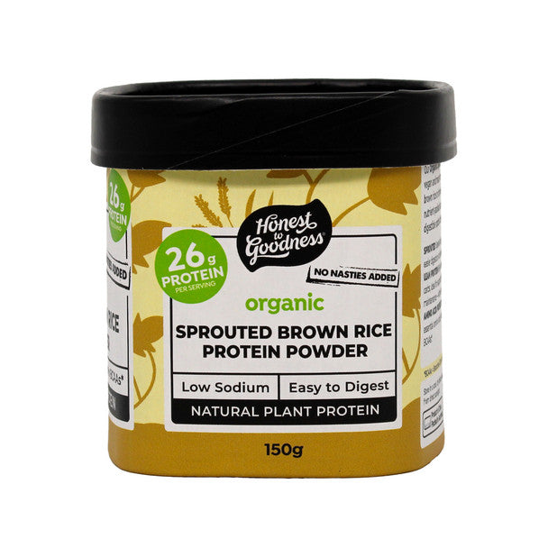 Honest To Goodness Certified Organic Sprouted Brown Rice Protein Powder 150g, Performance & Recovery