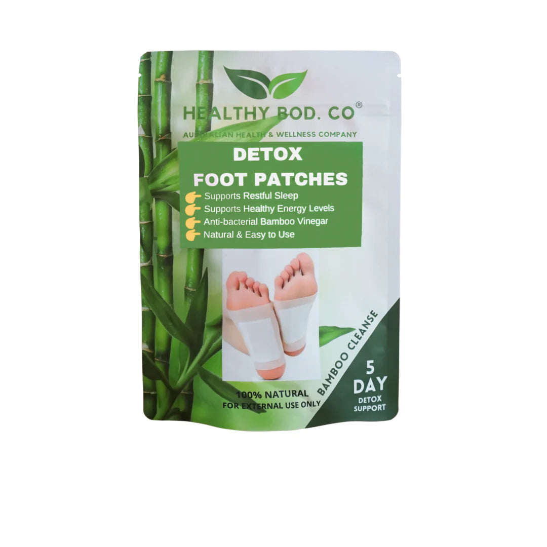 Healthy Bod. Co Detox Foot Patches, 5 Day Detox Support Bamboo Cleanse