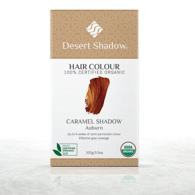 Desert Shadow Certified Organic Hair Colour 100g, Caramel Shadow; Auburn