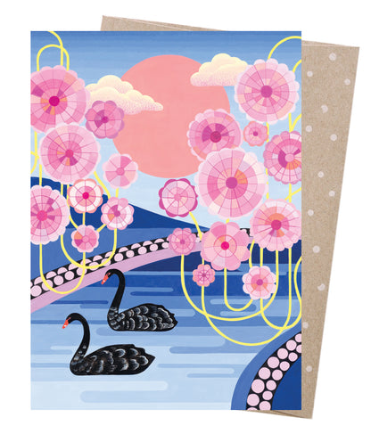 Earth Greetings We Met In Spring Card, Claire Ishino Collection (Includes One Card & One Kraft Envelope)