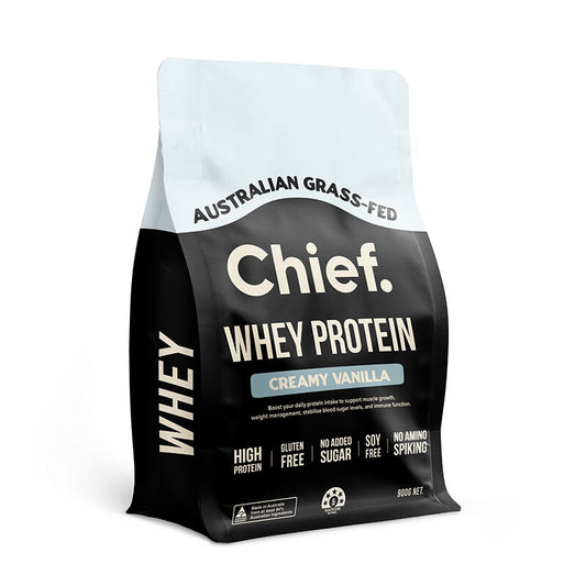 Chief Whey Protein Concentrate 900g, Please Choose Your Flavour!