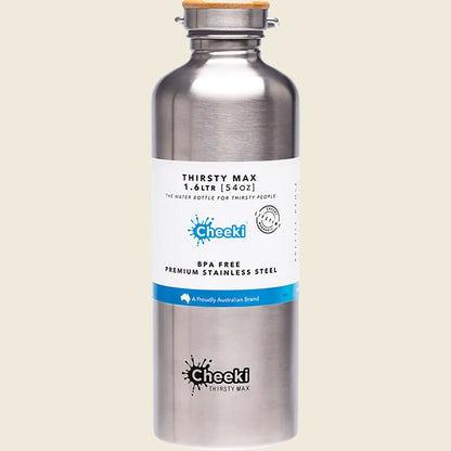 Cheeki Thirsty Max Stainless Steel Bottle 1.6L, Please Choose Your Colour!