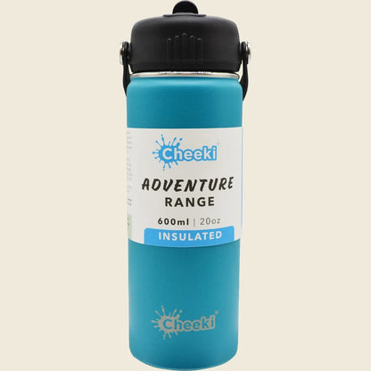 Cheeki Adventure Stainless Steel Bottle 600ml, Choose Your Colourway!