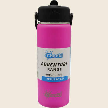 Cheeki Adventure Stainless Steel Bottle 600ml, Choose Your Colourway!