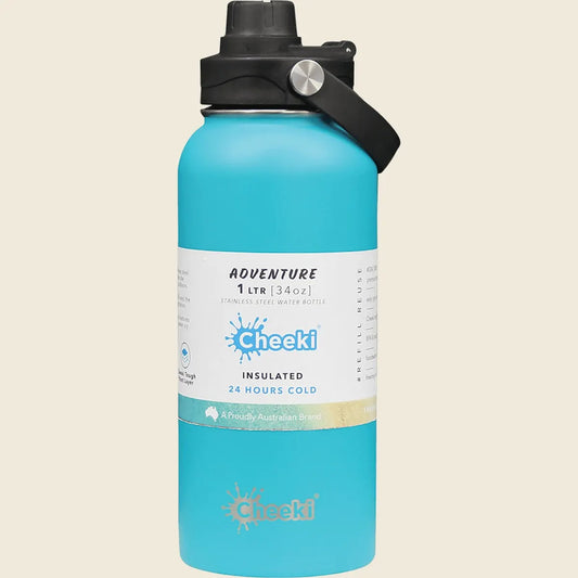 Cheeki Adventure Insulated Bottle 1L, Choose Your Colourway!