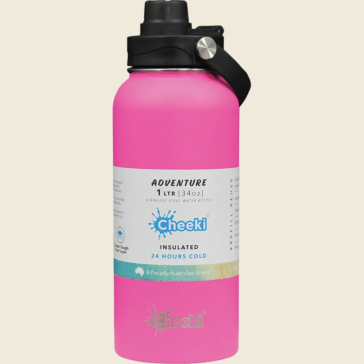 Cheeki Adventure Insulated Bottle 1L, Choose Your Colourway!