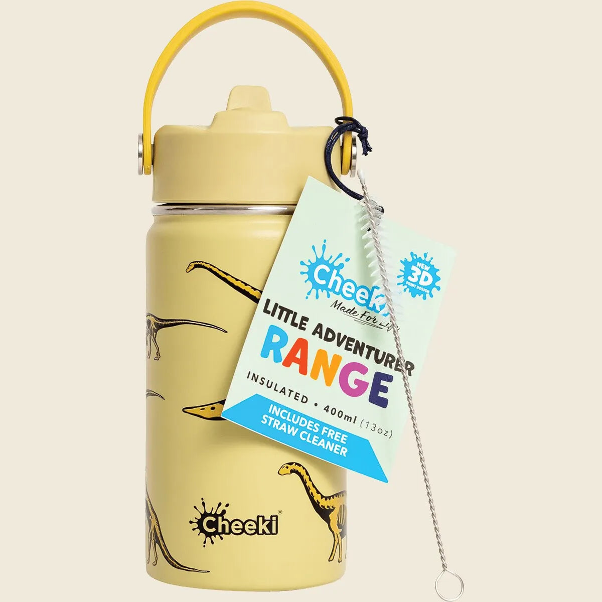 Cheeki Insulated Little Adventurer Bottle 400mL, Choose Your Colourway!