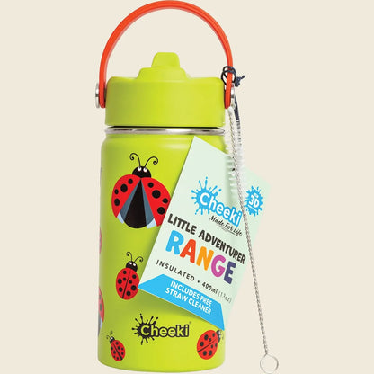Cheeki Insulated Little Adventurer Bottle 400mL, Choose Your Colourway!