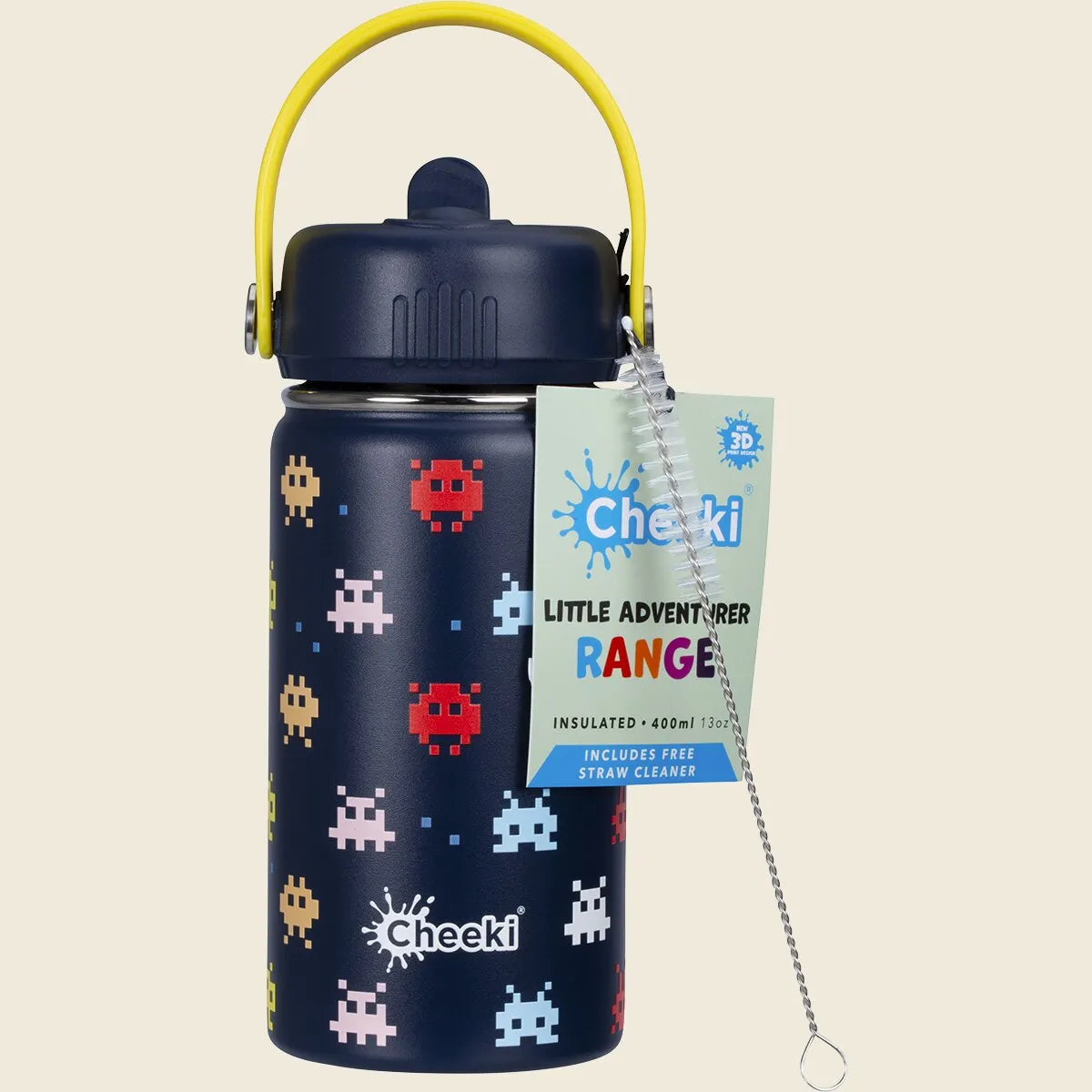 Cheeki Insulated Little Adventurer Bottle 400mL, Choose Your Colourway!