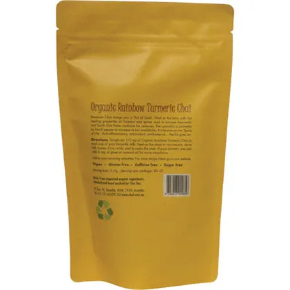 Chai Tea Organic Rainbow Turmeric Chai 100g, Caffeine Free