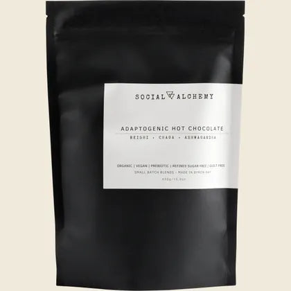 Social Alchemy Adaptogenic Organic Hot Chocolate 128g, 450g Or 1kg, With Reishi, Chaga & Ashwaganda