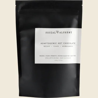 Social Alchemy Adaptogenic Organic Hot Chocolate 128g, 450g Or 1kg, With Reishi, Chaga & Ashwaganda