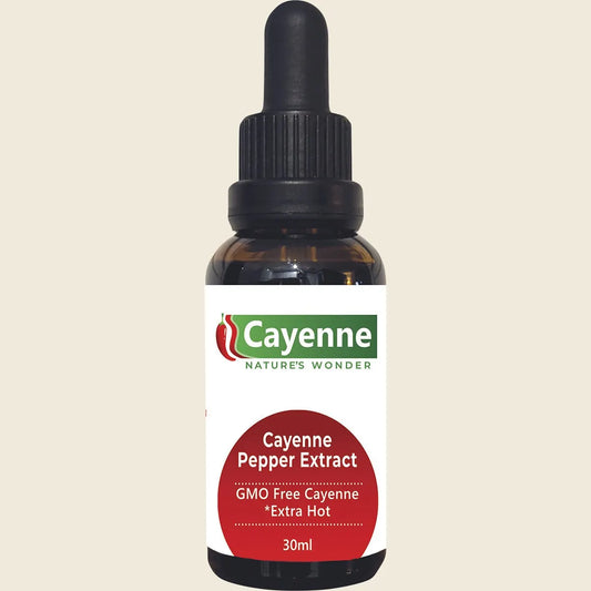 Cayenne Nature’s Wonder Cayenne Pepper Extract With Dropper 30mL, Natural Warming Support