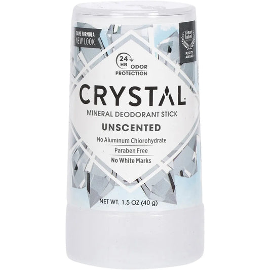 Crystal Deodorant Stick 40g, Unscented & Aluminum-Free