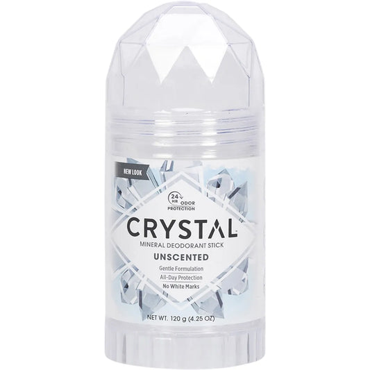 Crystal Deodorant Stick 120g, Unscented With 24Hr Odour Protection