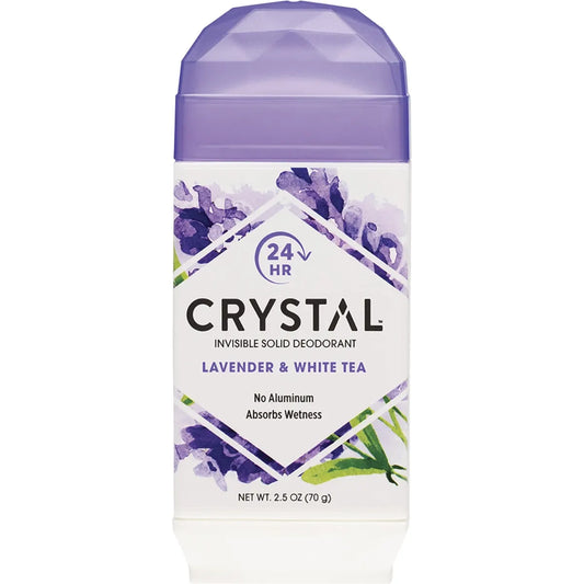 Crystal Deodorant Stick 70g, Lavender & White Tea Fragrance