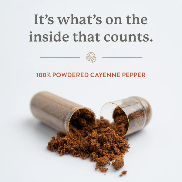Nature's Sunshine Capsicum {Cayenne Pepper} 475mg, 100 Hard Capsules