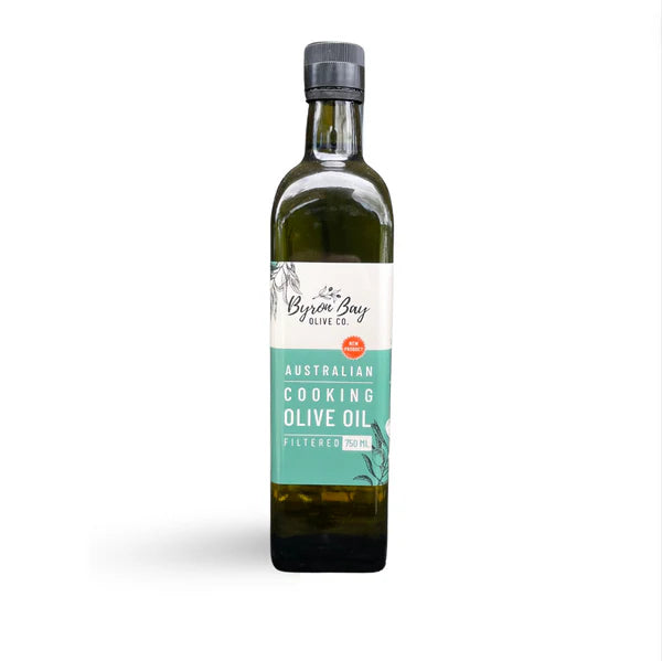 Byron Bay Olive Co. Australian Cooking Olive Oil Plain Filtered 750mL, Made From Premium Australian Olives