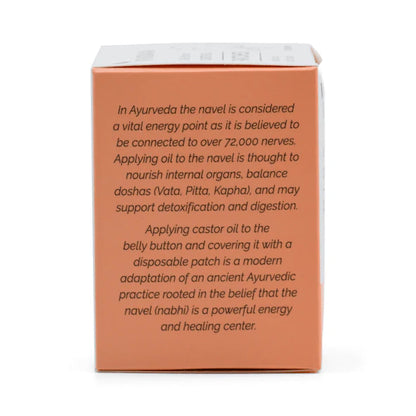 Vrindavan Self-Adhesive Castor Oil 20 Patches, Targeted Application Of Castor Oil