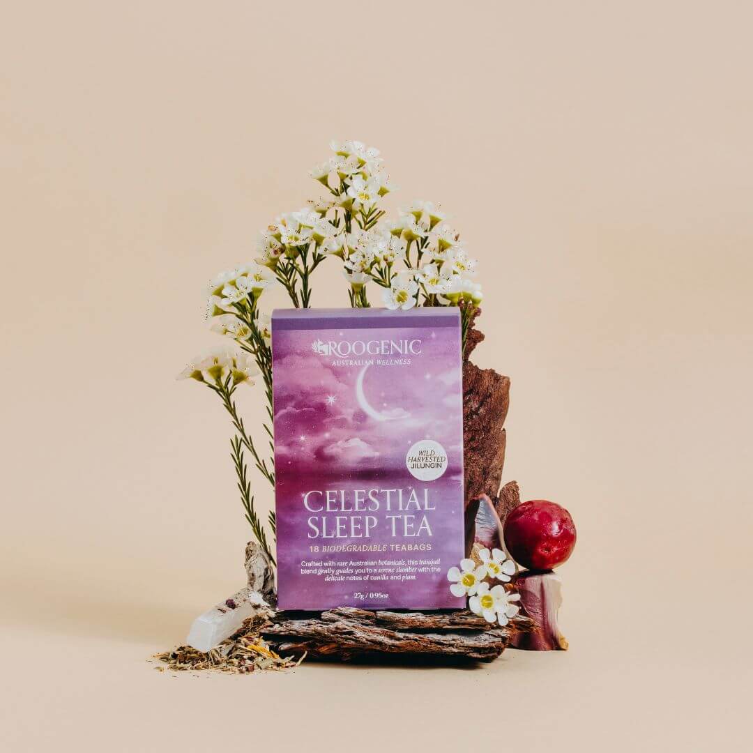 Roogenic Australian Wellness Celestial Sleep Tea 18 Bags, Nightly Relaxation Blend