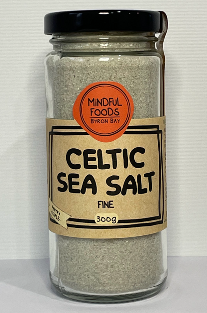 Mindful Foods Fine Celtic Sea Salt 300g Or 600g, Unrefined With Over 80 Trace Minerals