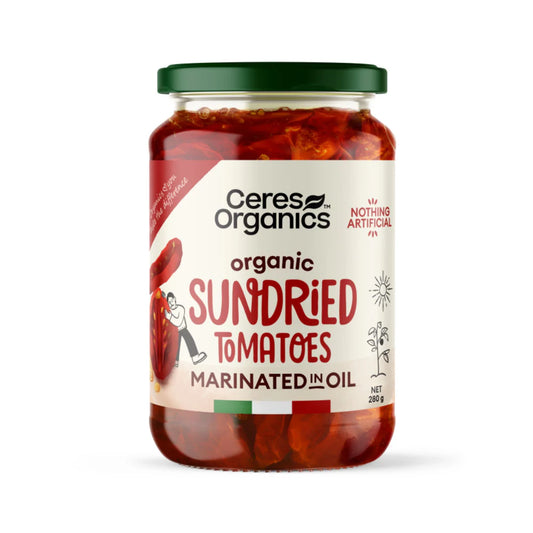 Ceres Organics Organic Sundried Tomatoes Marinated In Oil 280g, Refined Sugar Free & Nothing Artificial