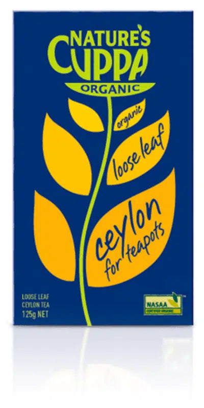Nature's Cuppa Black Ceylon Tea 125g Loose Leaf, Certified Organic