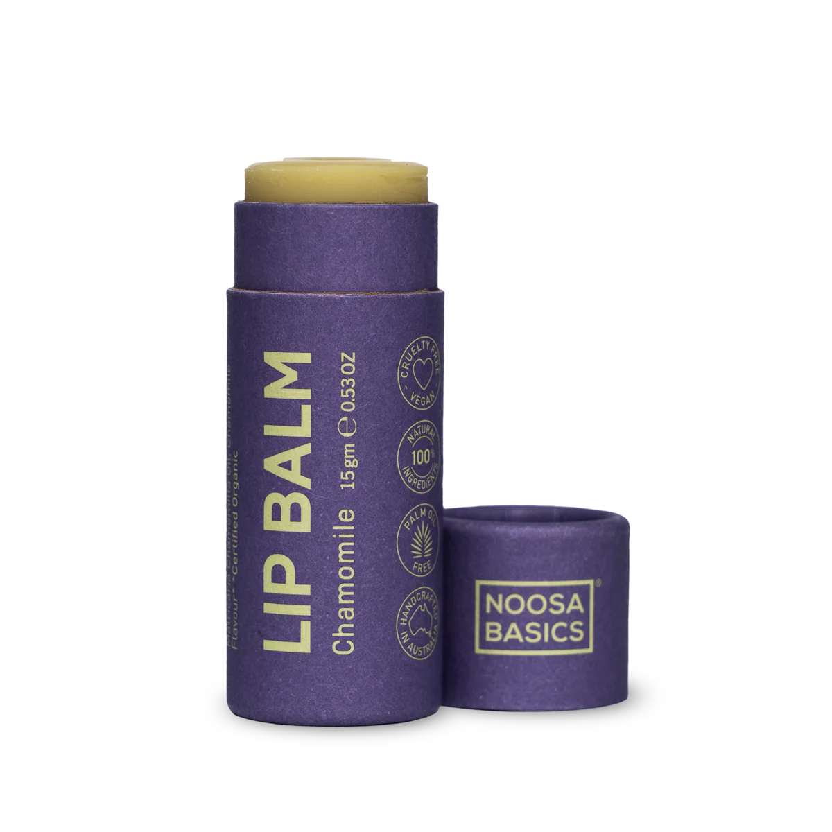 Noosa Basics Organic Chamomile Lip Balm 15g, Free Of Nasties