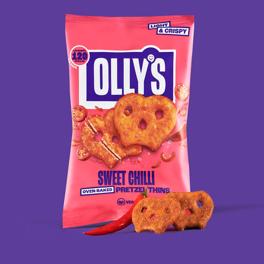 Olly's Pretzel Thins 140g, Sweet Chilli Flavour