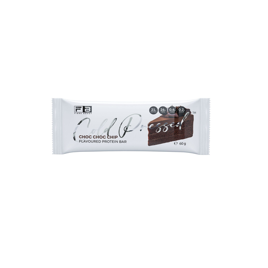 Fibre Boost Cold Pressed Protein Bar Single or Box of 12, Choc Choc Chip