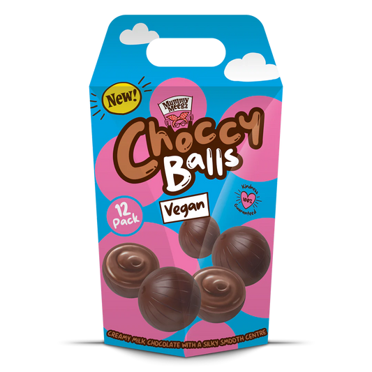 Mummy Meegz Vegan Choc Balls (12), With Creamy Milk Chocolate!