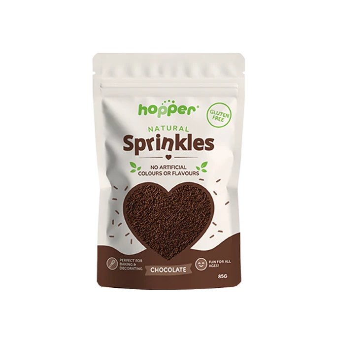 Hopper Gluten Free Chocolate Sprinkles 85g, No Artificial Colours Or Flavours