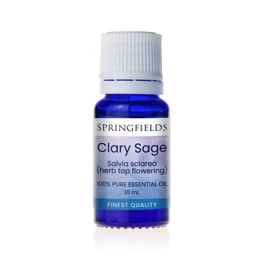 Springfields Aromatherapy Oil; Clary Sage 10mL, For Hormonal Balance